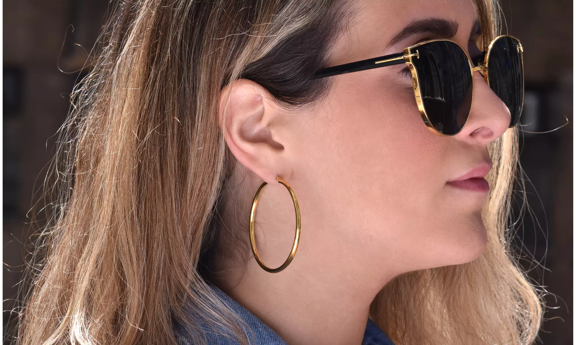 Sterling Silver 14k Gold Plated 3MM High Polished Hoop Earrings