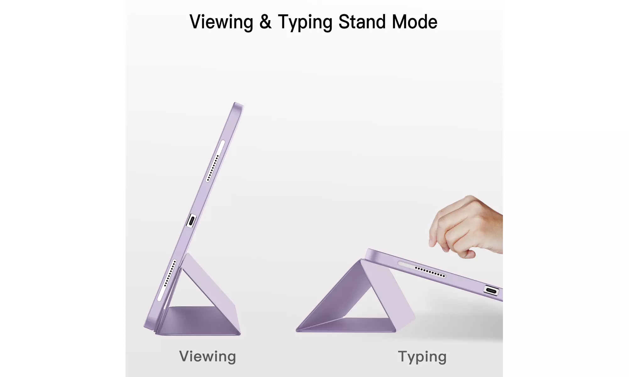 iPad Pro 12.9'' (2022/2021) Case with Pencil Holder, Support 2nd Pencil Charging