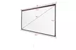 84 Inch 16:9 Manual Pull Down Projector Projection Screen Home Theater Movie - Second Medium