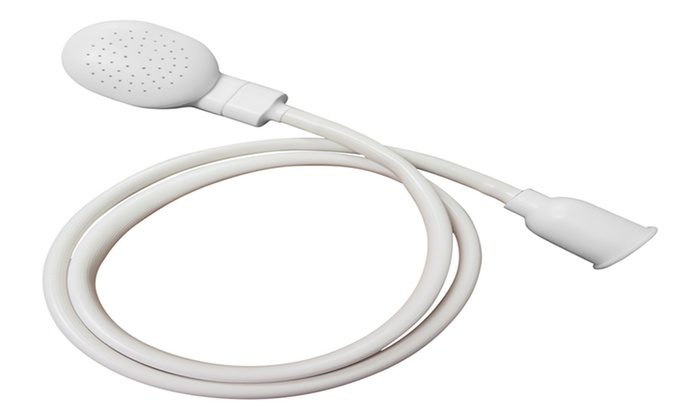 Evelots Shower Head W Slip On Spout For Faucet To Shower