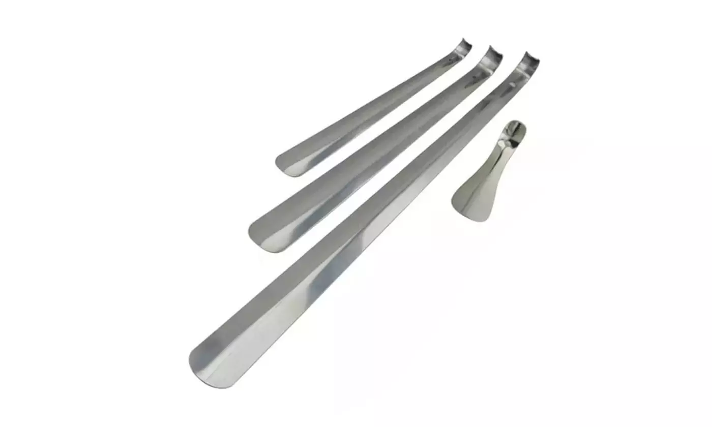 6-20 inch Handled Metal Shoe Horn Lifter Stainless Steel with Hanging Hole