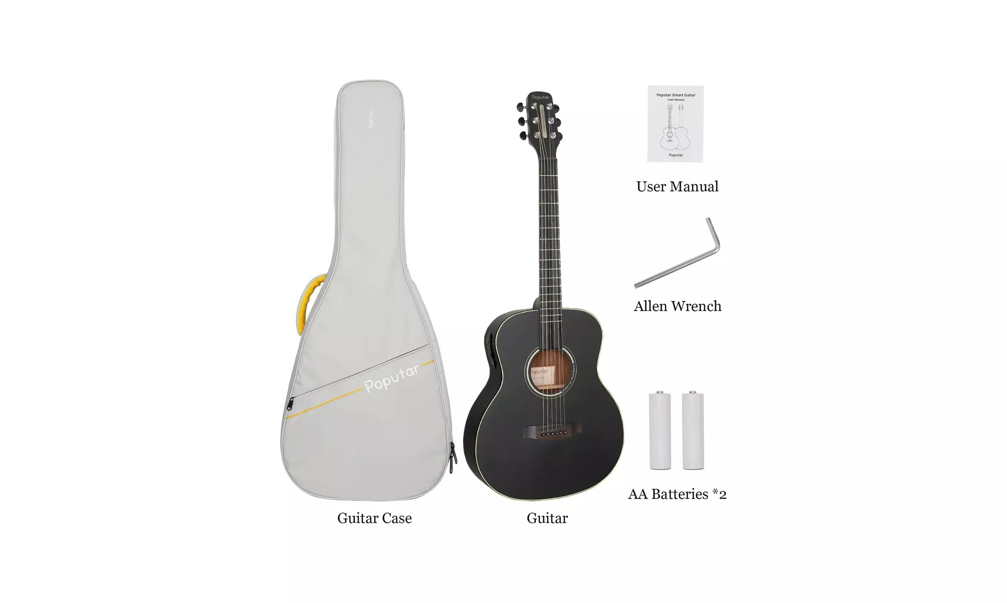 PopuMusic Travel Size Poputar T2 Smart Guitar - Second Medium