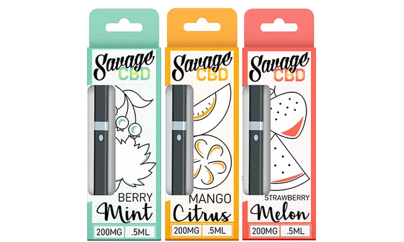 CBD Disposable Vape Pen with 200mg Full Spectrum CBD from Savage CBD - Primary Image