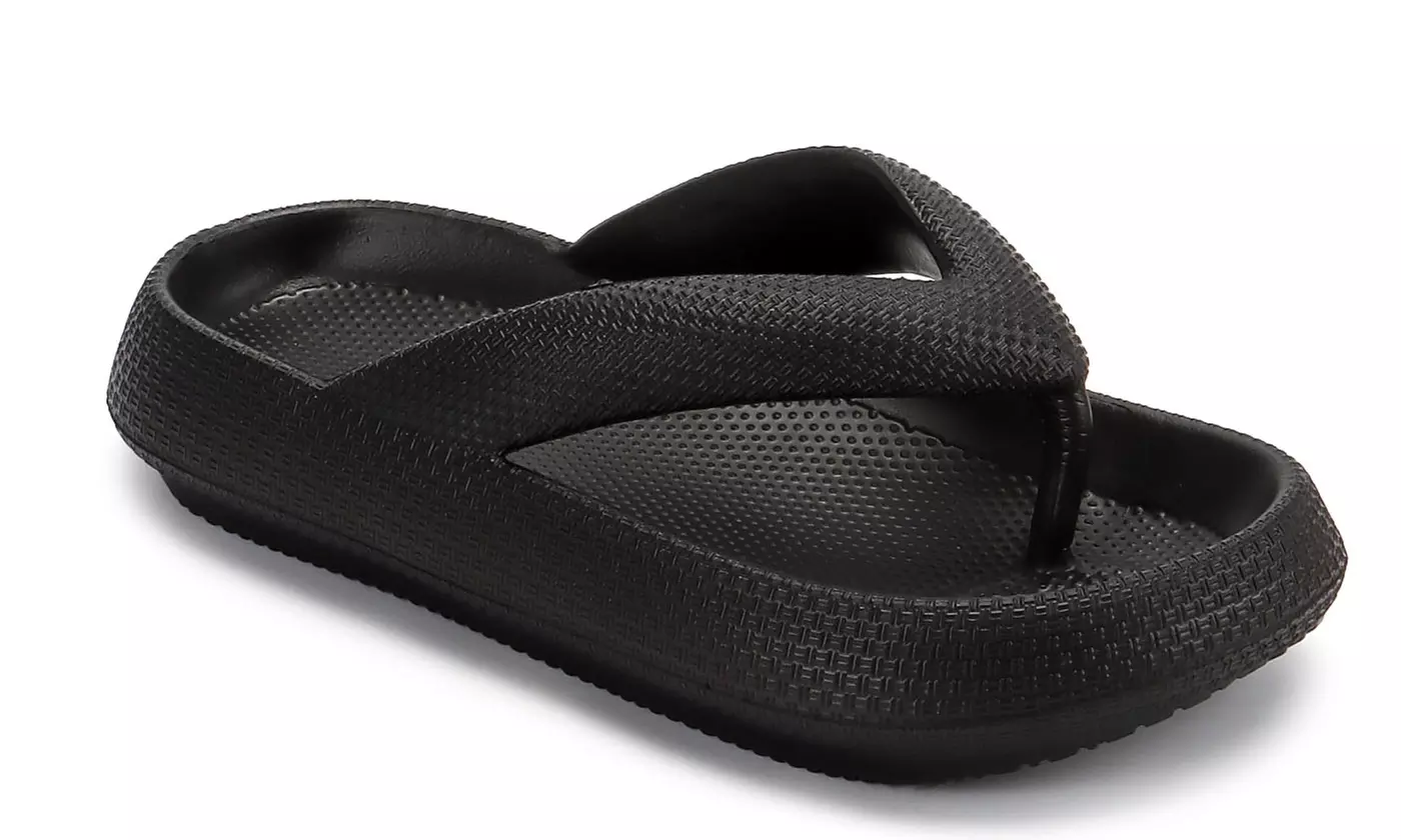 Womens Orthotic Flip Flops Thong Sandals Pillow Slippers With Arch Support