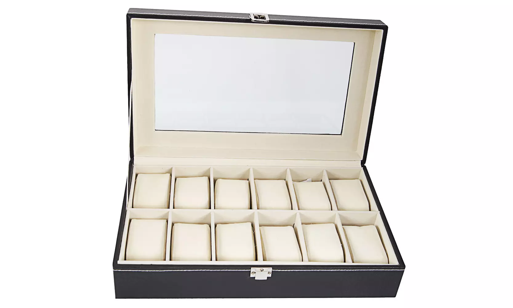 12 Compartments Leather Watch Collection Box - Primary Image