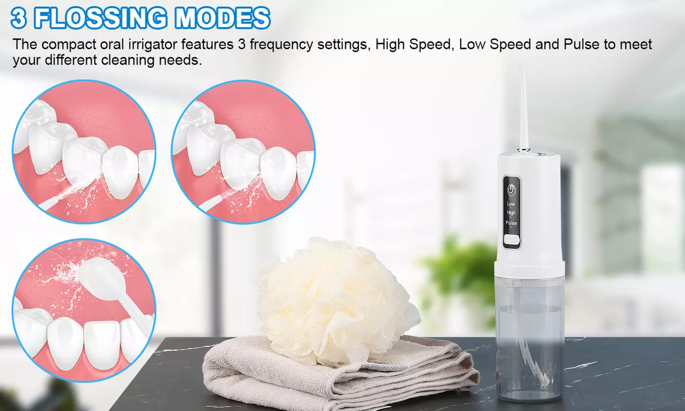 Mini Cordless Portable Oral Irrigator Teeth Water Flosser