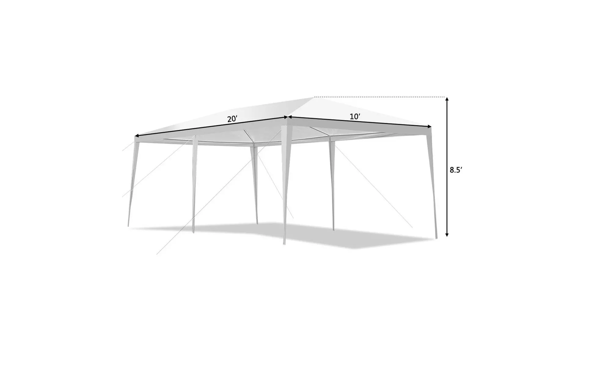 10'x20'Canopy Party Wedding Tent Heavy Duty Gazebo Pavilion Cater
