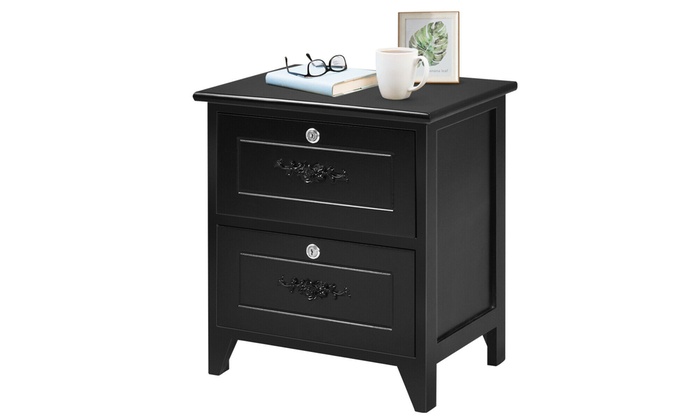 Up To 75 Off On Solid Wood Elegant Nightstand Groupon Goods