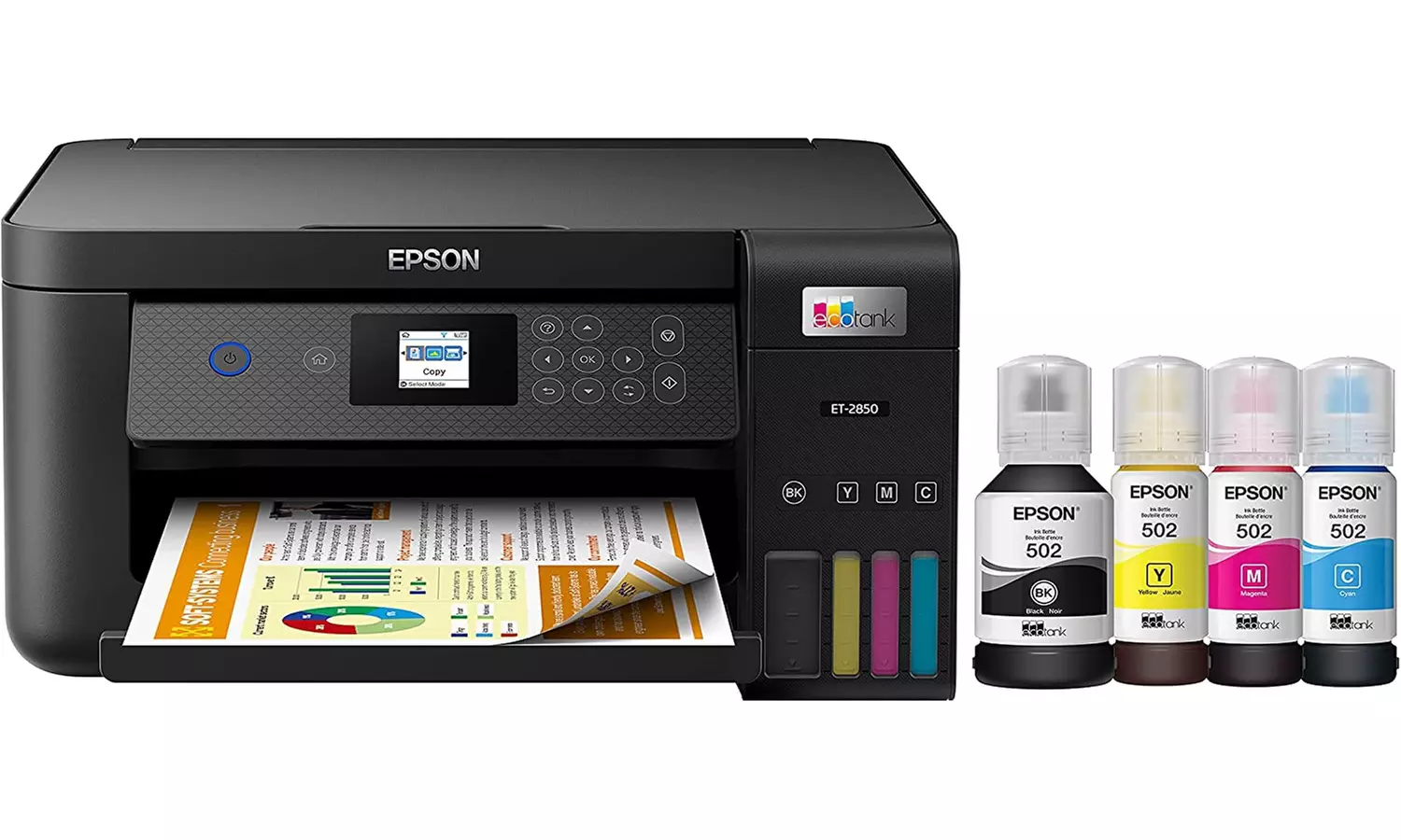 Epson EcoTank ET-2850 Wireless All-in-One Cartridge-Free Printer - New - Primary Image