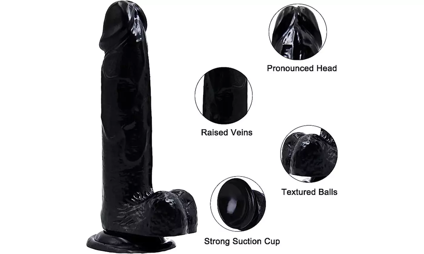 Realistic Dildo With Suction Cup G-spot Stimulation Dildo Soft Silicone Sex Toy