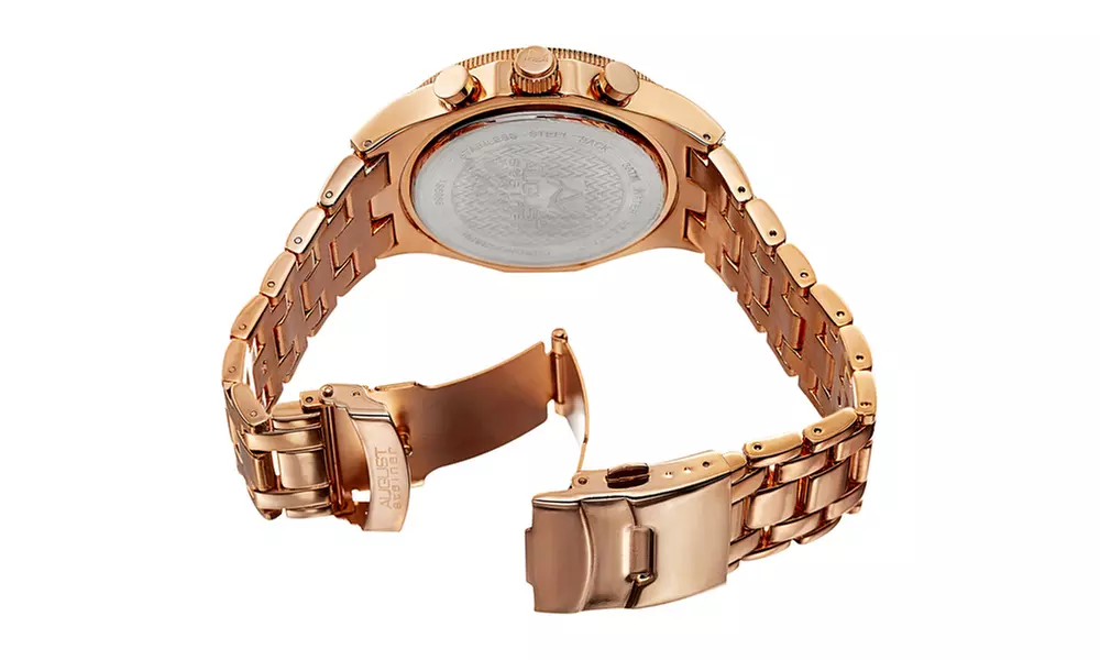 August Steiner Akribos XXIV Men's Swiss Chronograph Watch ASGP8083RG - Second Medium