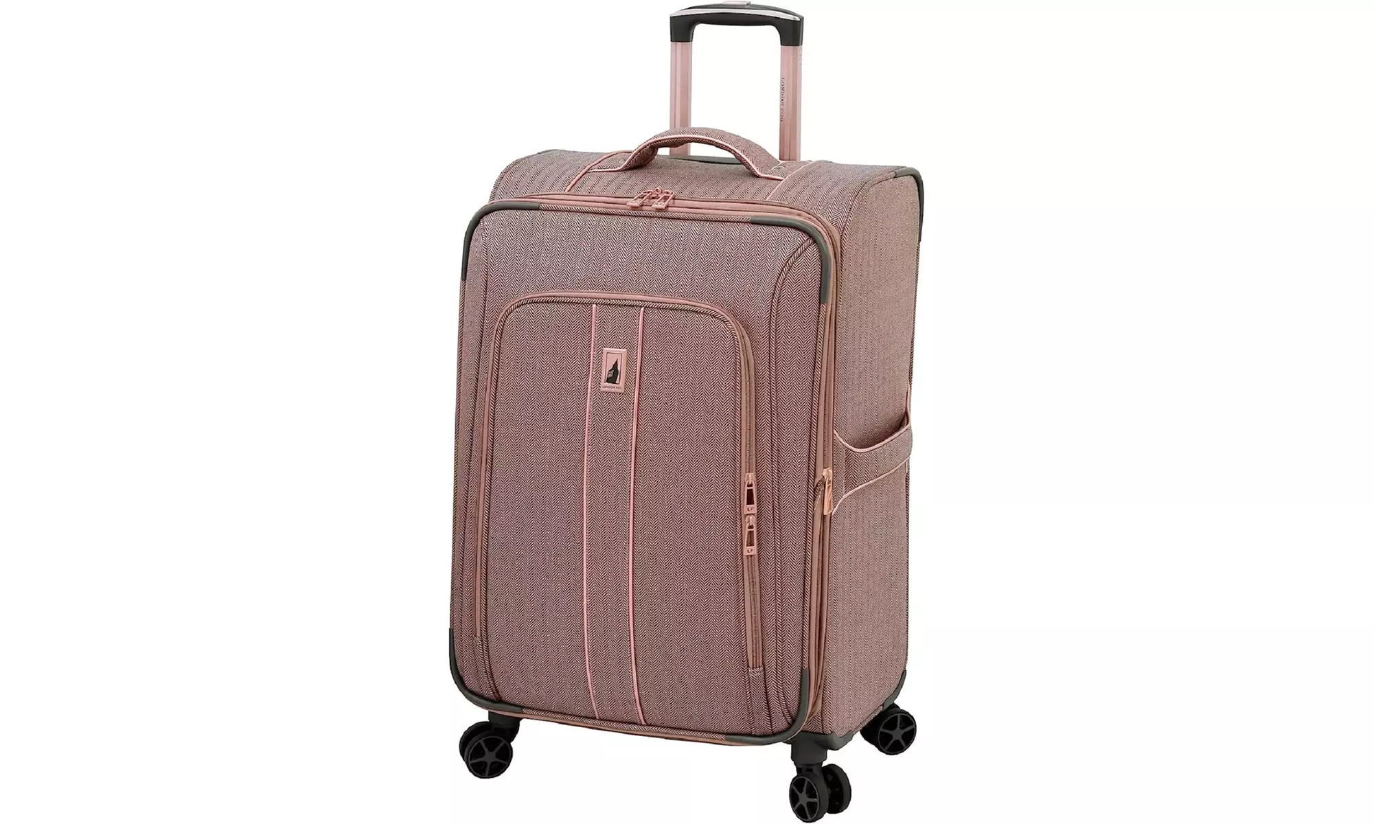 LONDON FOG Newcastle Softside Expandable Spinner Luggage, Rose Charcoal  - Primary Image
