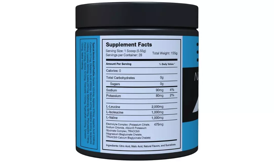 Naturo Nitro Atlas BCAA Powder, 28 Servings, Refreshing Lemon Lime Flavor - Second Medium