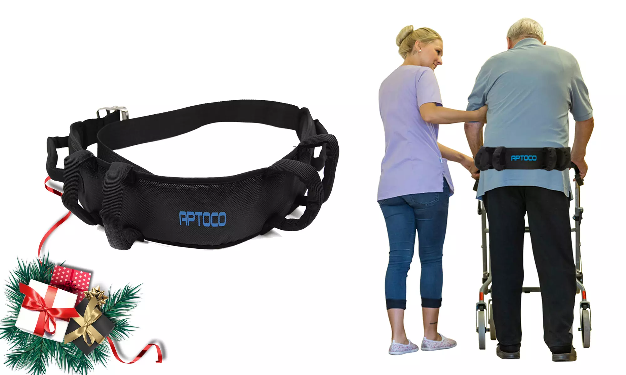 Transfer Belt for Seniors Safety Gait Belts With Handles Gifts for Christmas - Primary Image