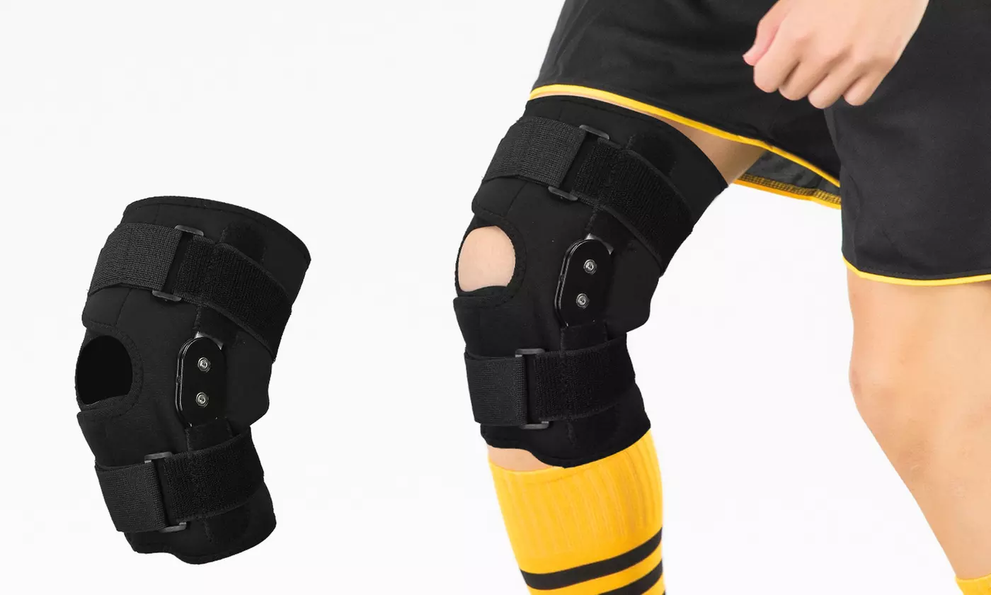 iMounTEK Knee Brace Adjustable Open Patella Knee Support Compression Knee Wrap