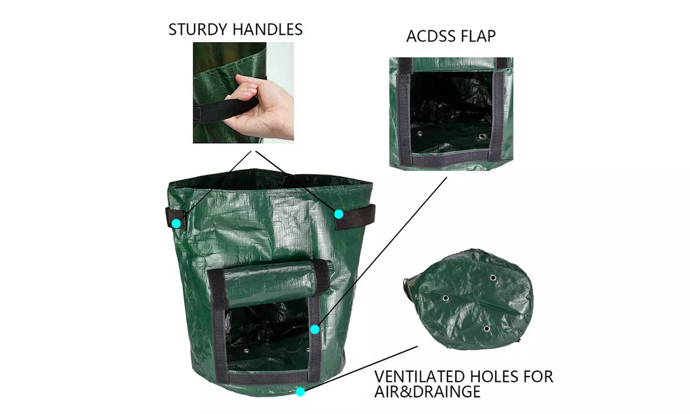 7/10 Gallon Potato Grow Bags Side Window Vegetable Grow Bags