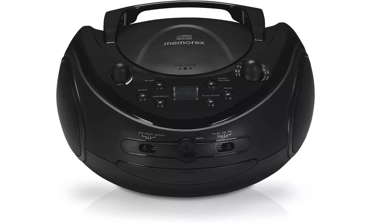 MEMOREX MP3221 CD Boombox Station (Black) - Refurbished