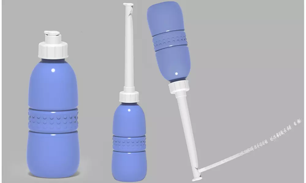 Portable Travel Bidet with Long Collapsible Flush Nozzle - Primary Image