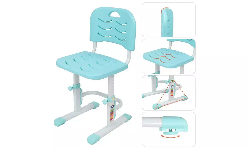 80Cm Hand-Operated Lifting Table Top Can Tilt Children's Study Table And Chair