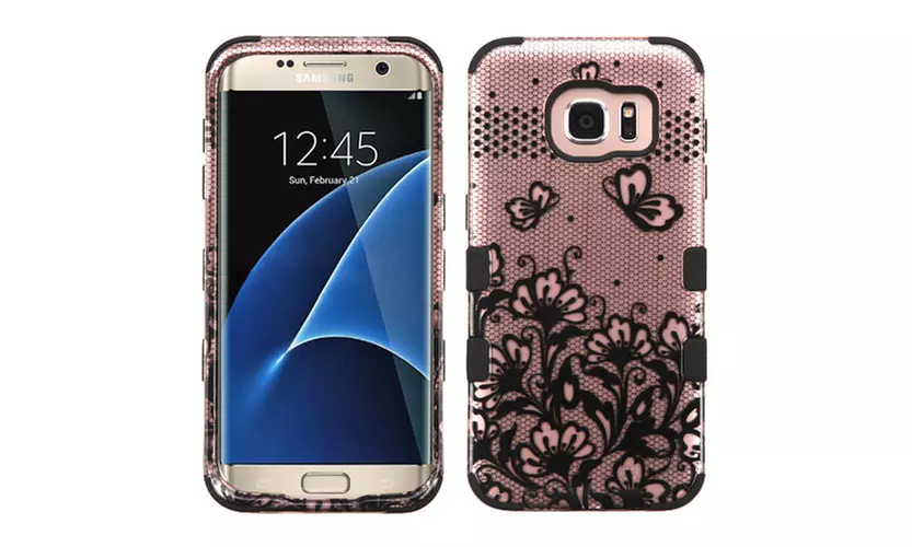 For Samsung Galaxy S7 Edge Case - Wydan Tuff Hybrid Shockproof Slim Hard Case - Primary Image