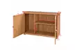 Double Doors Fir Wooden Garden Yard Shed Lockers Outdoor Storage Cabinet Unit - Second Medium