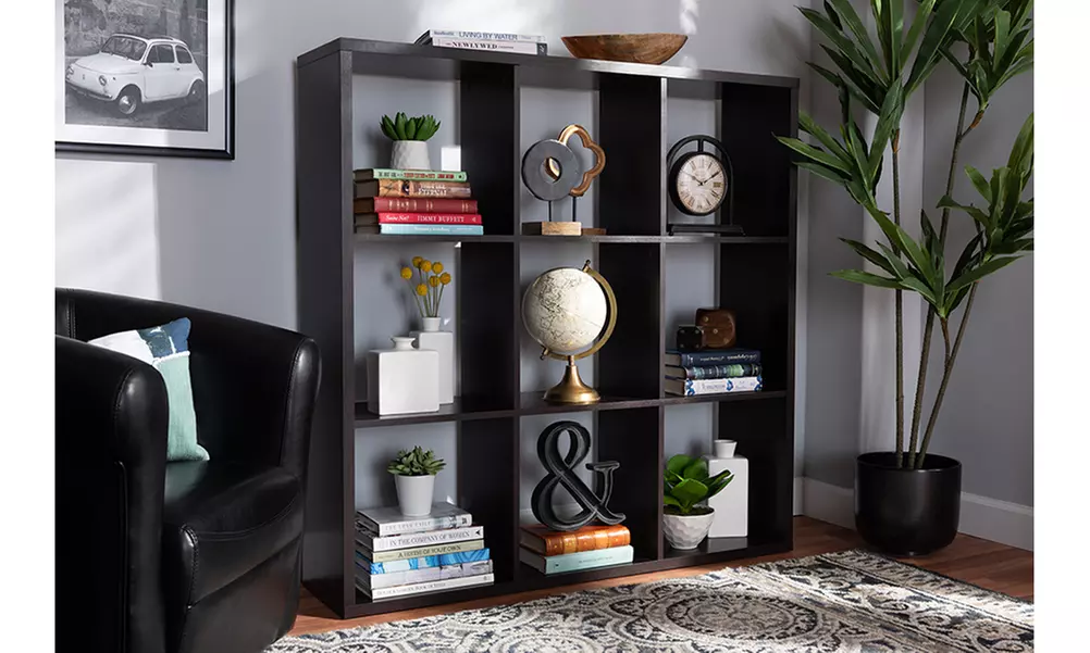 Janne Brown 9-Cube Multipurpose Storage Shelf - Primary Image