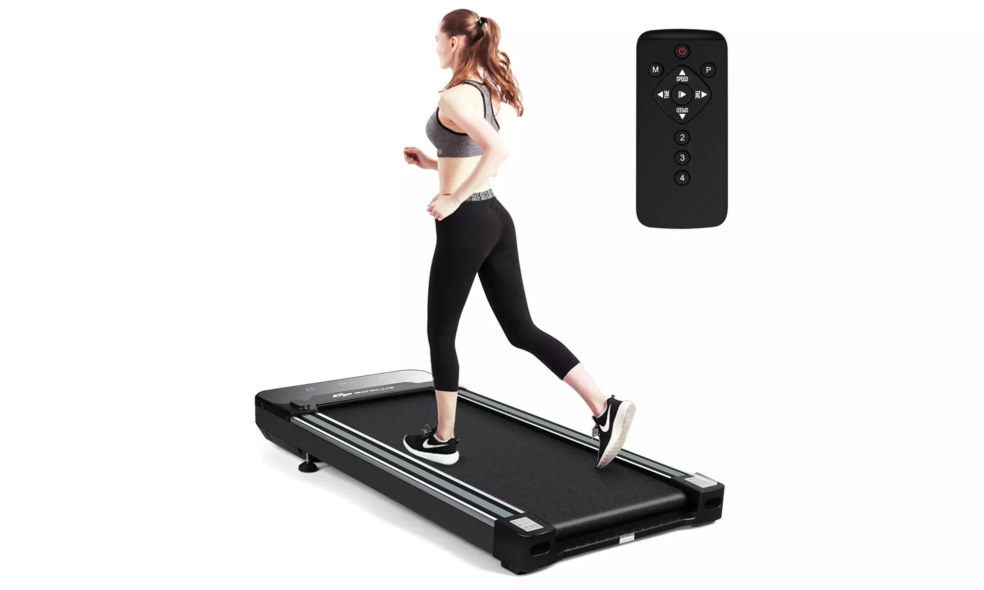 1HP Under-Desk Walking Treadmill Jogging Exercise Machine w/ Remote Controller - Primary Image