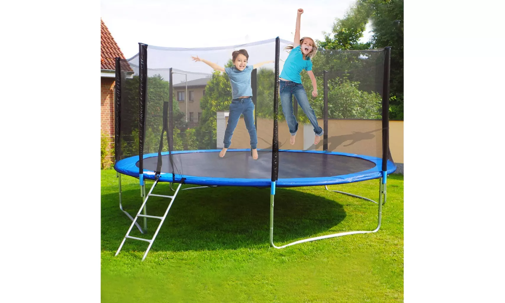 12 feet children adult outdoor large bungee jumping bed with guard net - Primary Image