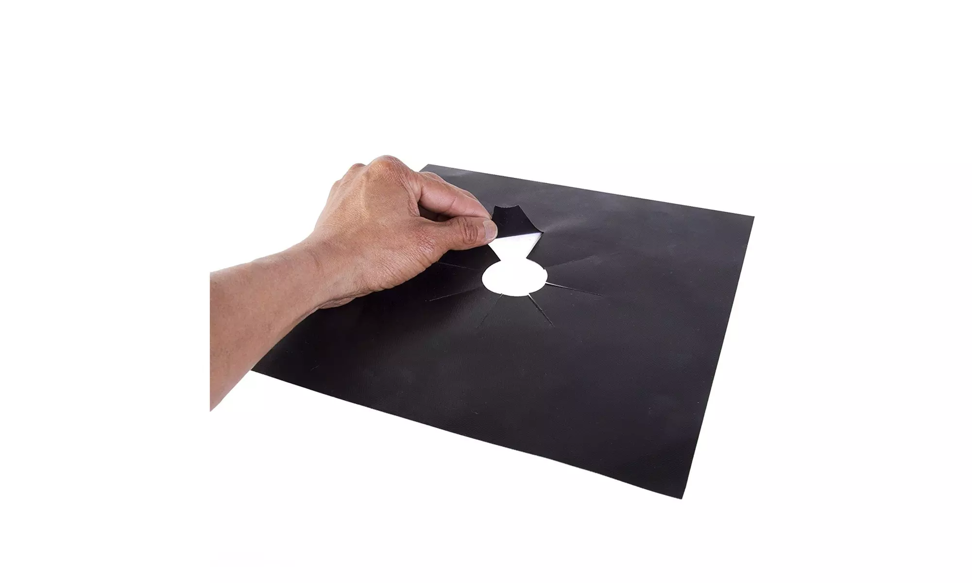 Stove Top Burner Covers - Set of 4 Reusable Nonstick Gas Range Liners - Second Medium
