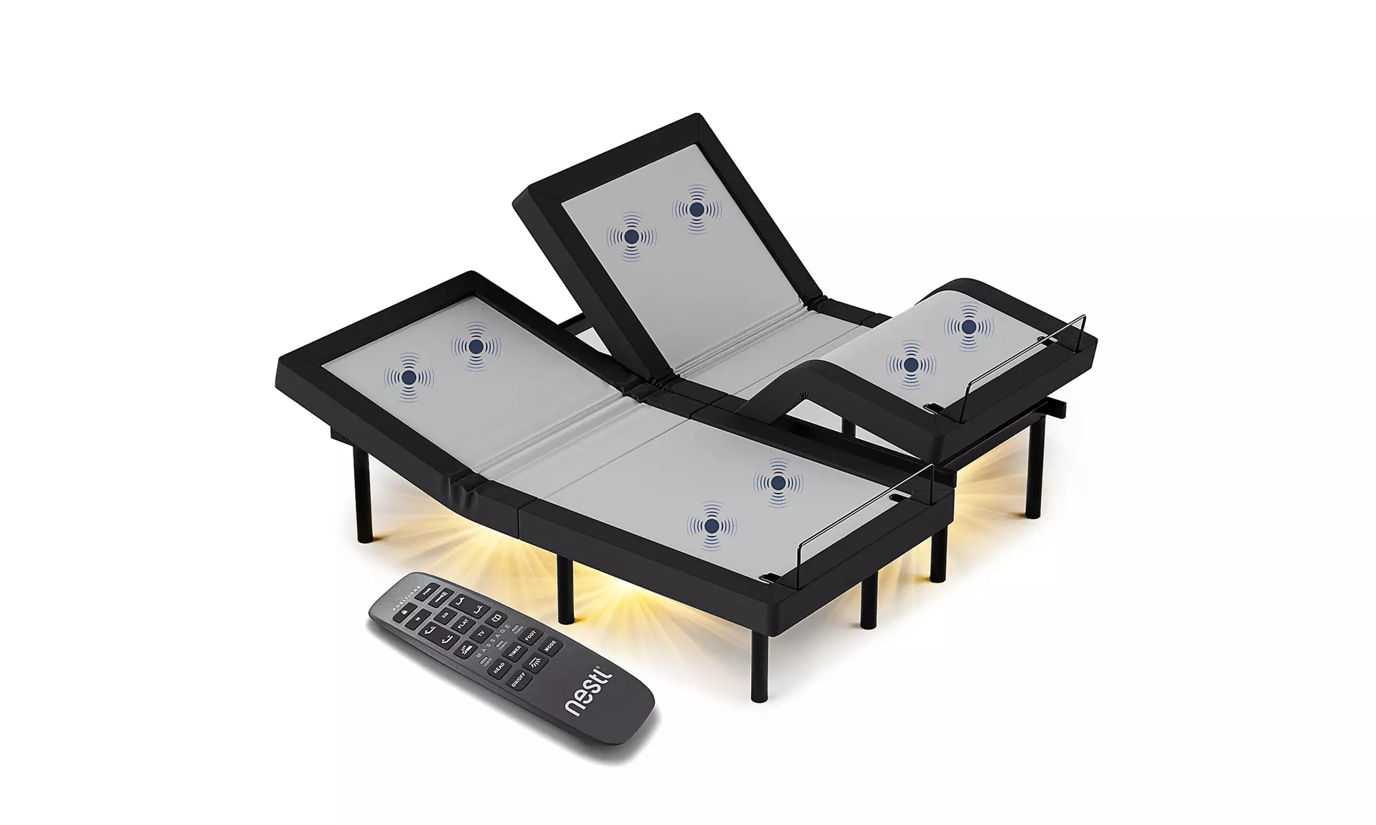 Nestl Adjustable Massaging Bed Frame Base with Many More Features - Second Medium