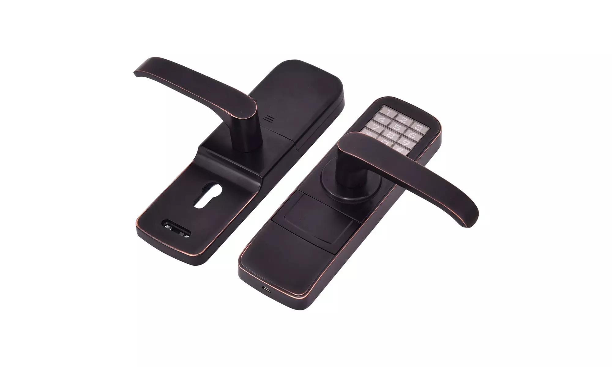 Digital Electronic Code Keyless Security Entry Door Lock Keypad New Black