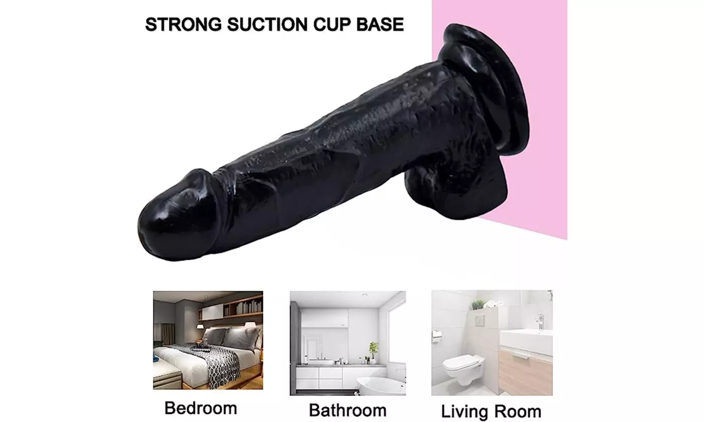 Realistic Dildo With Suction Cup G-spot Stimulation Dildo Soft Silicone Sex Toy