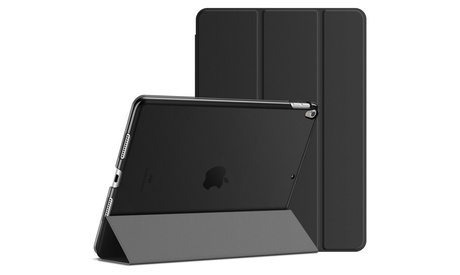 JETech Tri-fold Case For IPad Air 3 & IPad Pro 10.5 Translucent Back Shell Black Cases Keyboards & Sleeves