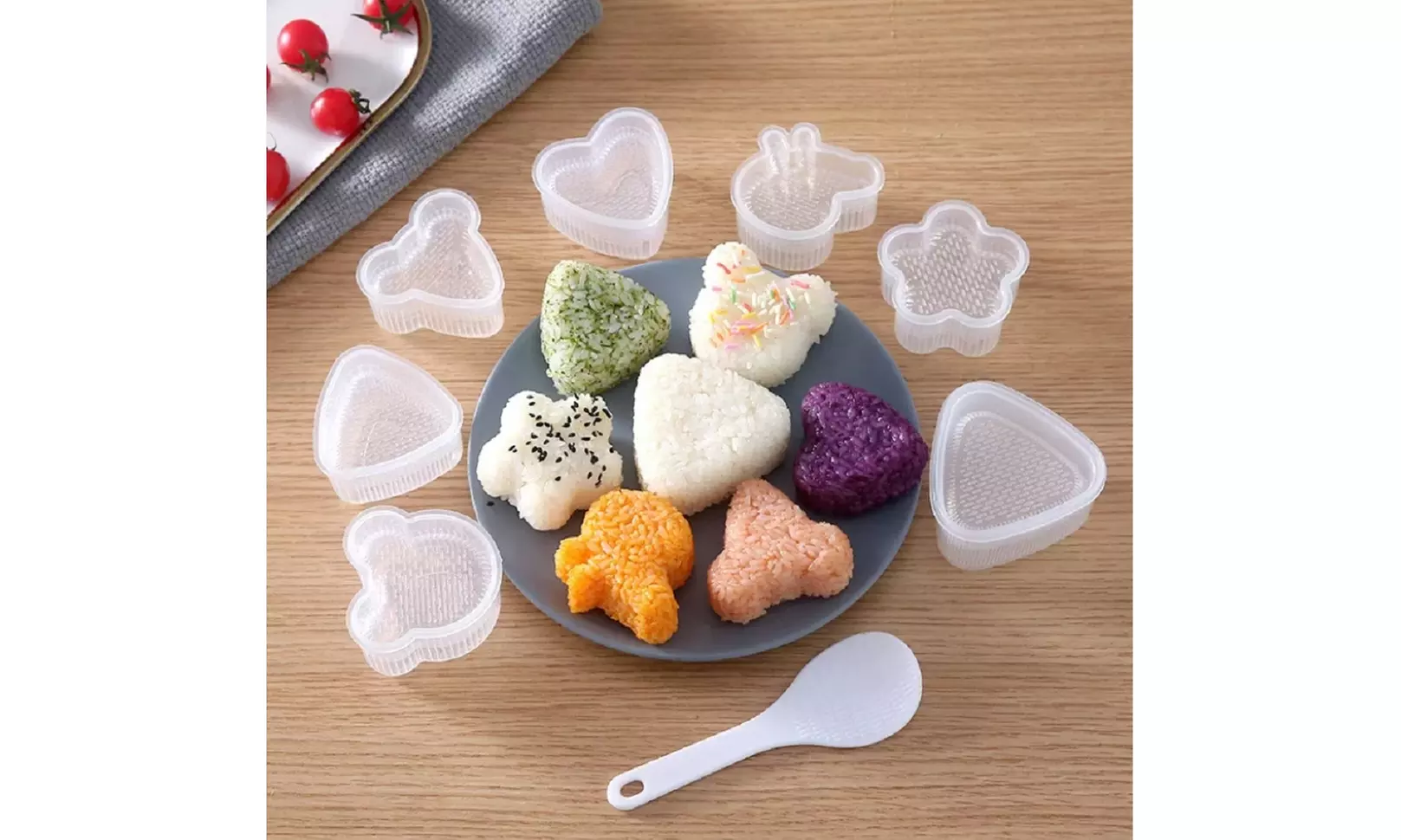 8 Ps Sushi Making Kit Sushi Mold Onigiri Mold Rice Ball Mold Maker for Rice Ball - Primary Image