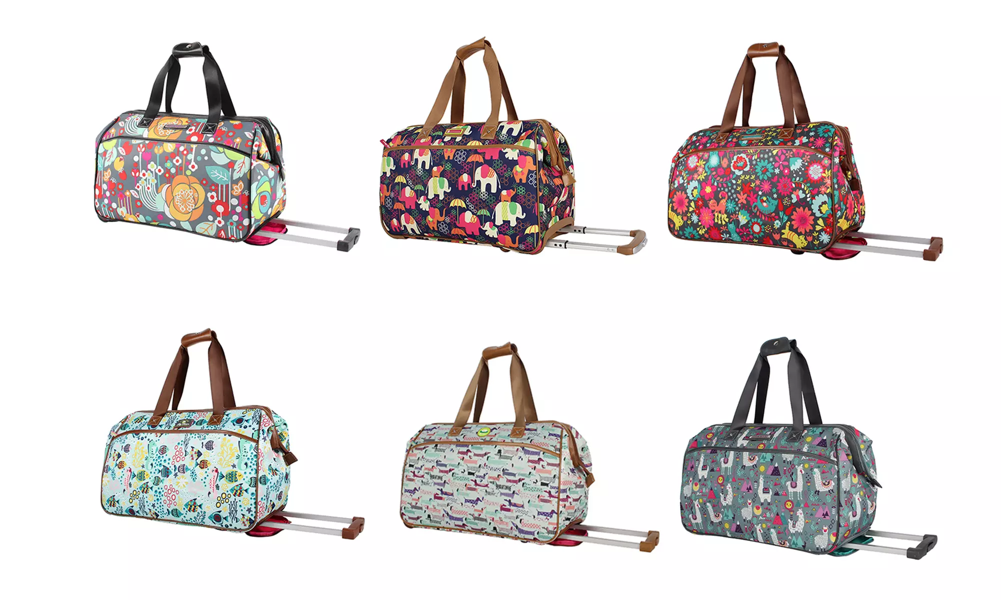 Lily Bloom Wheeled Carry-On Duffel Bag Luggage - Primary Image