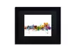 Michael Tompsett 'Calcutta India Skyline' Matted Black Framed Art - Second Medium