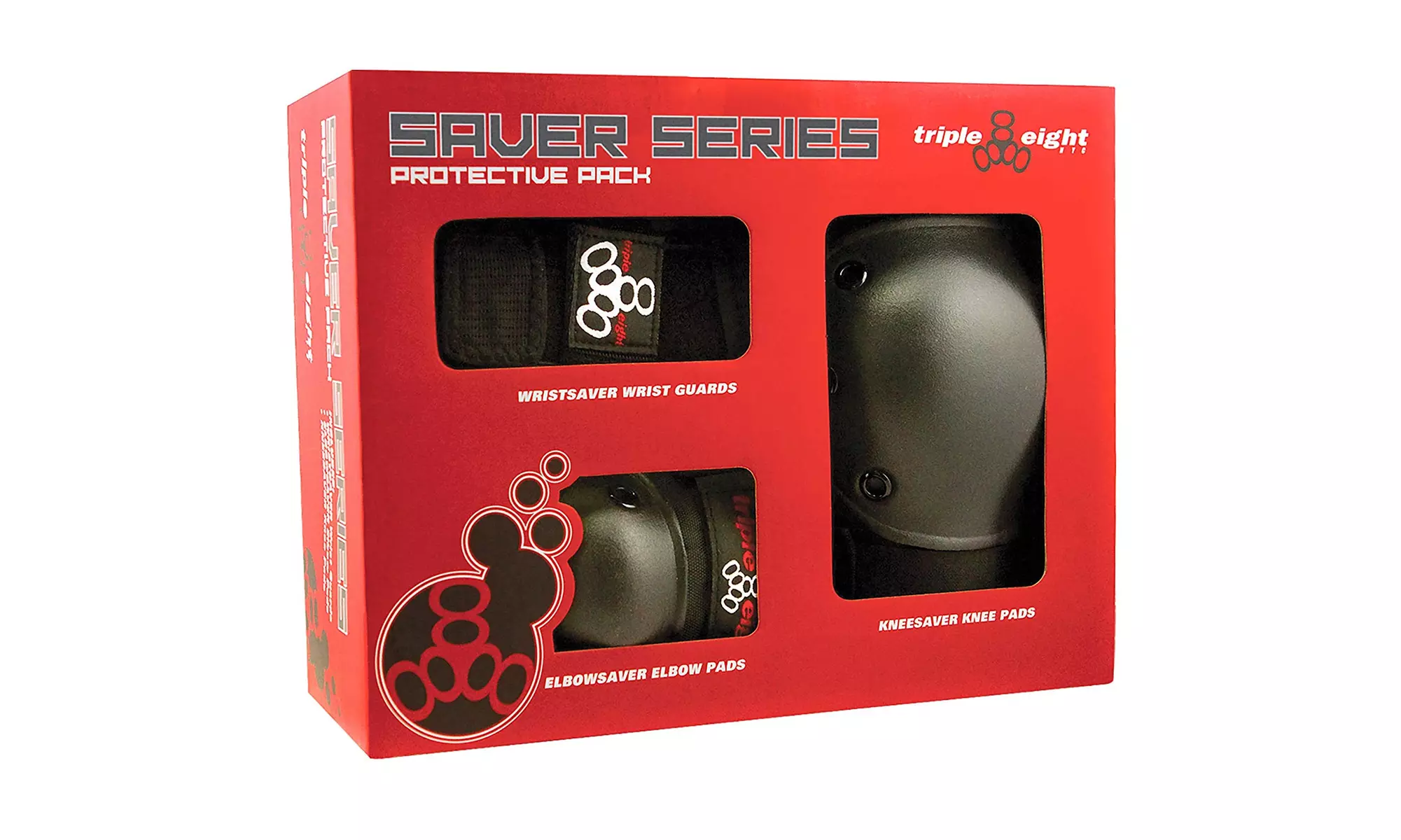 Triple Eight Saver Series Pad Set with Kneesavers, Elbowsavers and Wristsavers - Second Medium
