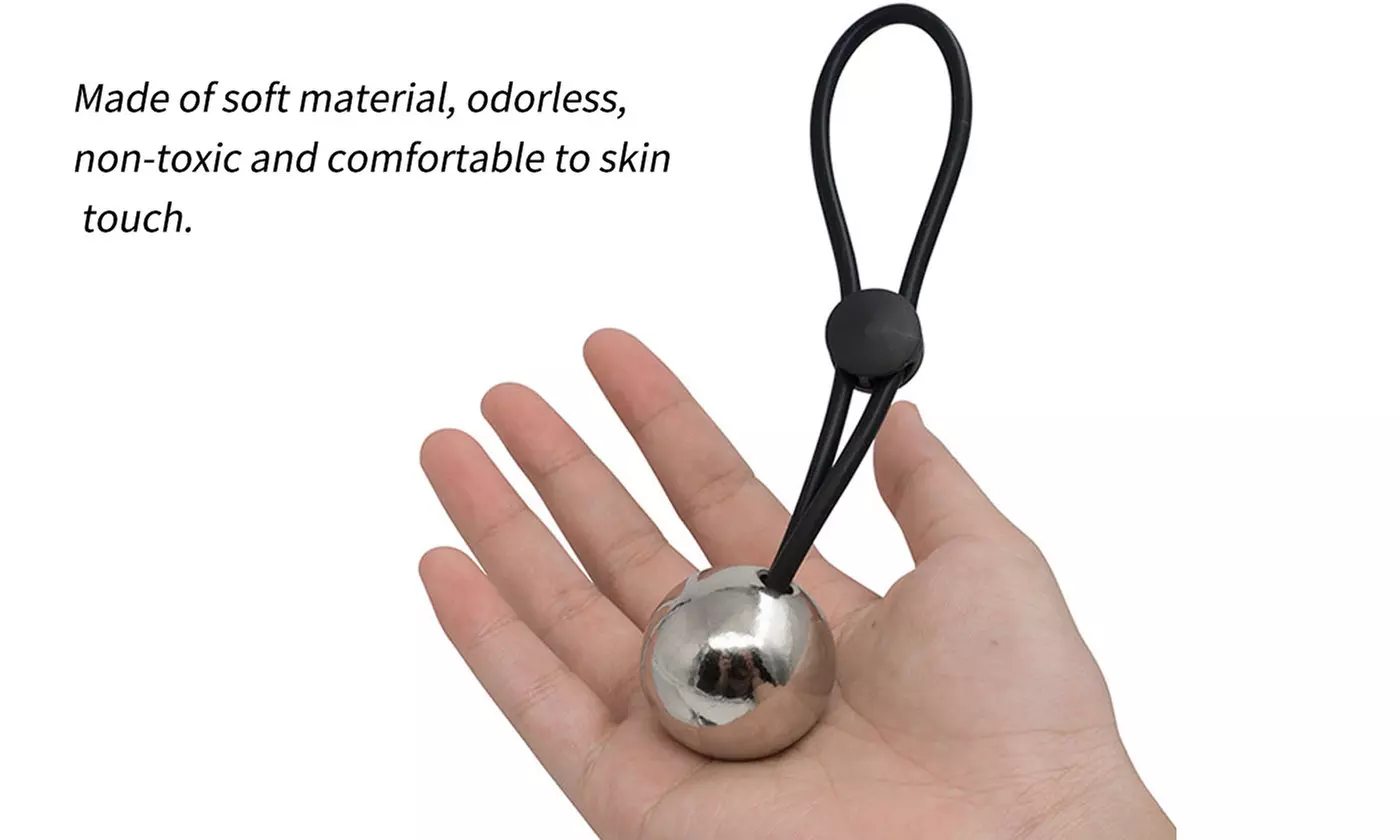Silicone Ball Penis Extender Enlarger Stretcher Strap Ball Weight Ring