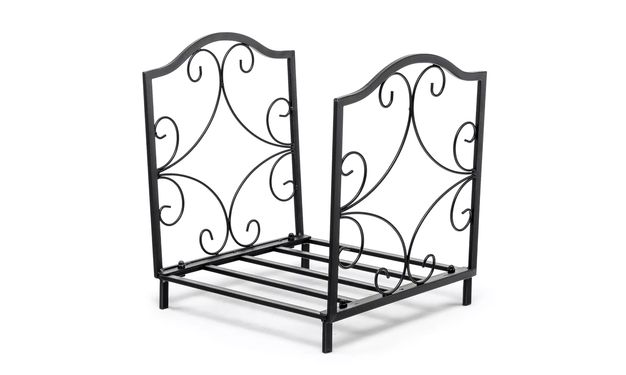 Costway 17'' Firewood Rack Decorative Steel Firewood Storage 