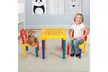Costway Letter Kids Table&Chairs Play Set Toddler Child Toy Home Furniture - Second Medium