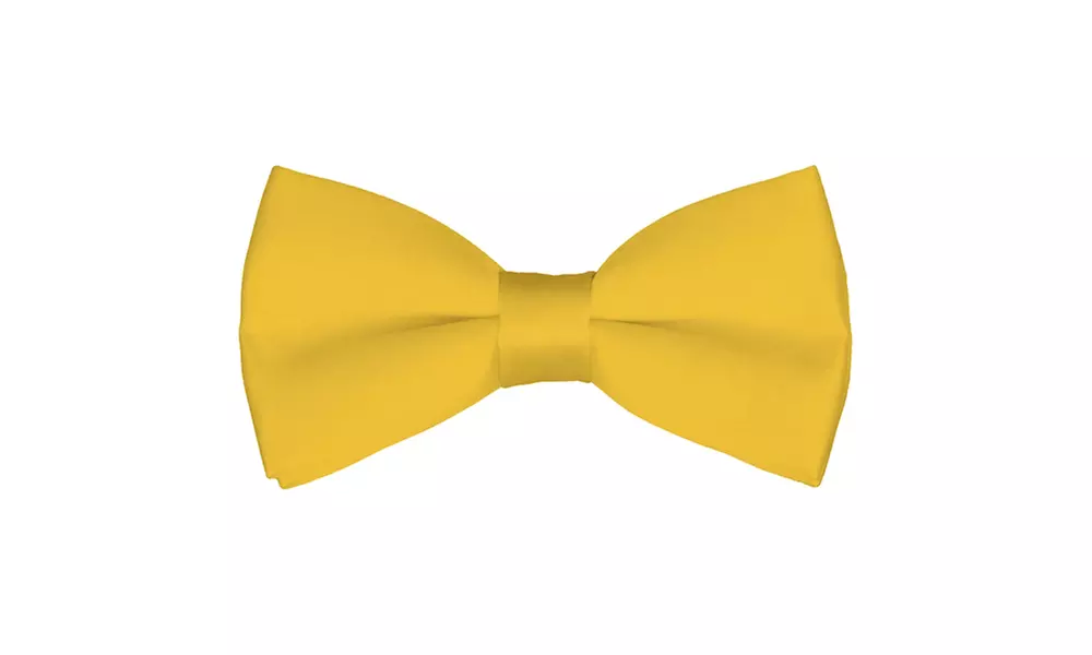 Mens Classic Pre-Tied Satin Formal Tuxedo Bowtie adjustable one size - Primary Image