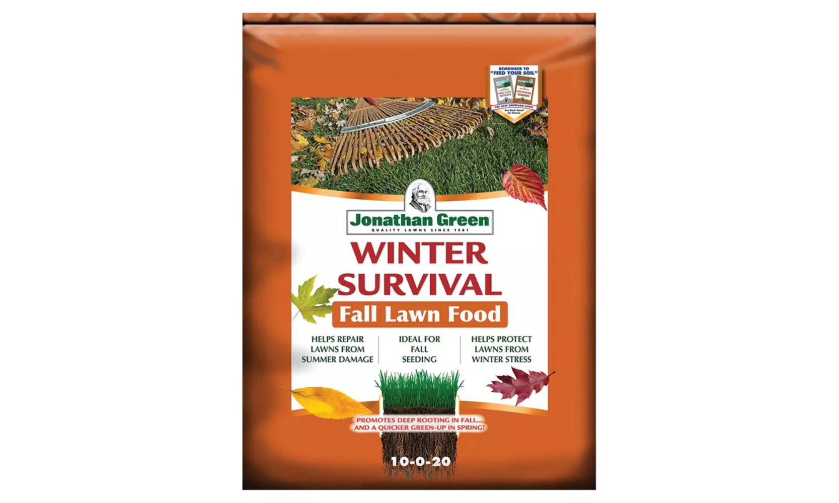 Jonathan Green 12400 Winter Survival Fall Lawn Fertilizer, 10-0-20, 5000 Sq.Ft. - Primary Image