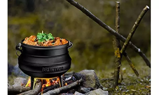 Bruntmor Cast Iron Pre-Seasoned 7-Quart African Potjie Pot - Second Medium