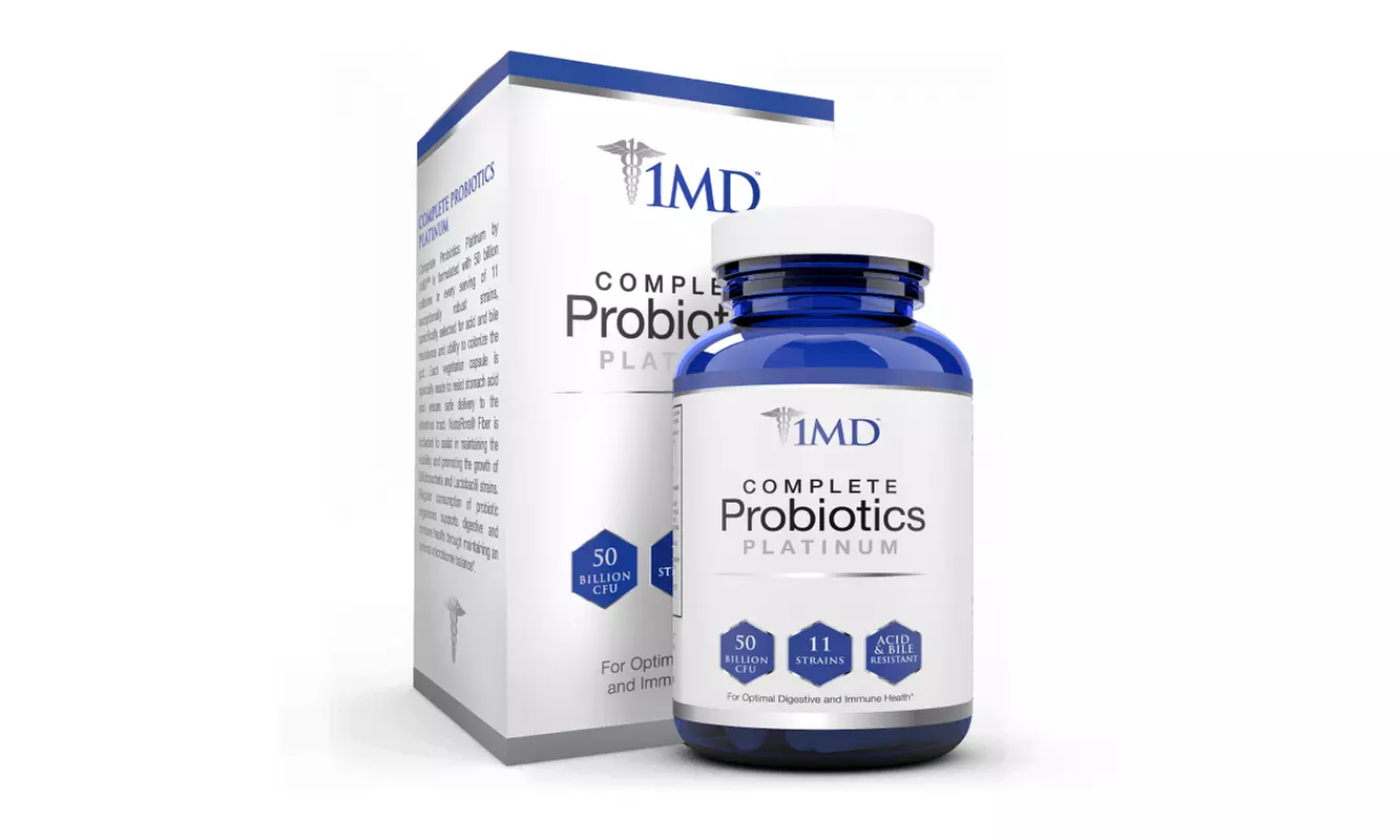 Fresh 1MD Complete Probiotics Platinum - 50 Billion CFU / 11 Strains  - Primary Image