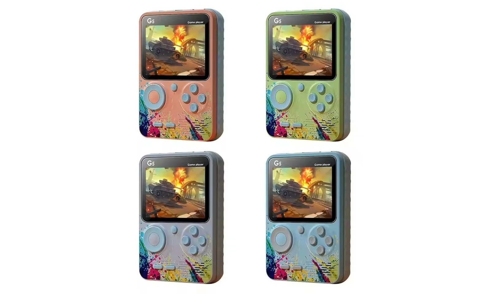 Zummy Built-in 500 Retro Games G5 Mini Retro Video Game Console 