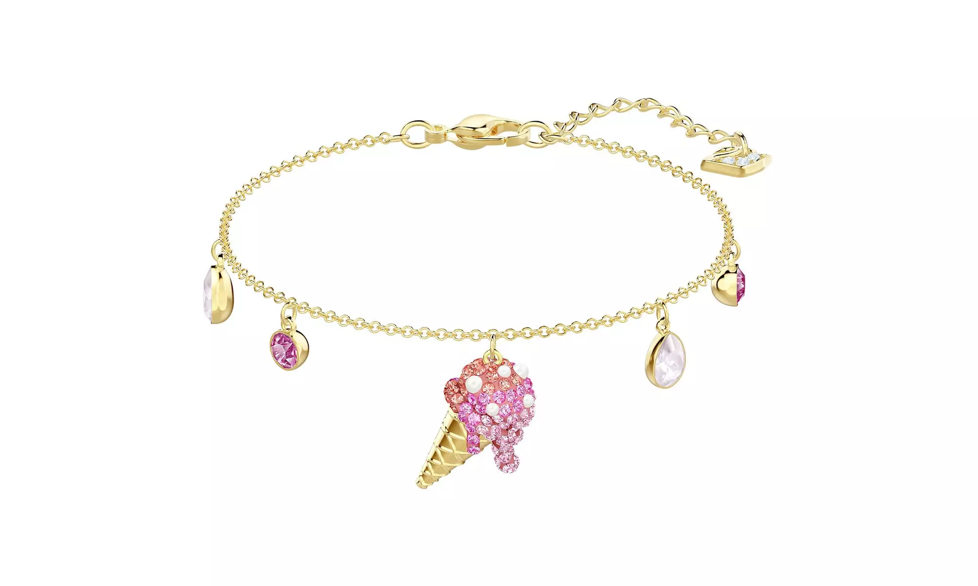 Swarovski No Regrets Ice Cream Bracelet - Multi-coloured - Gold Plating - Primary Image