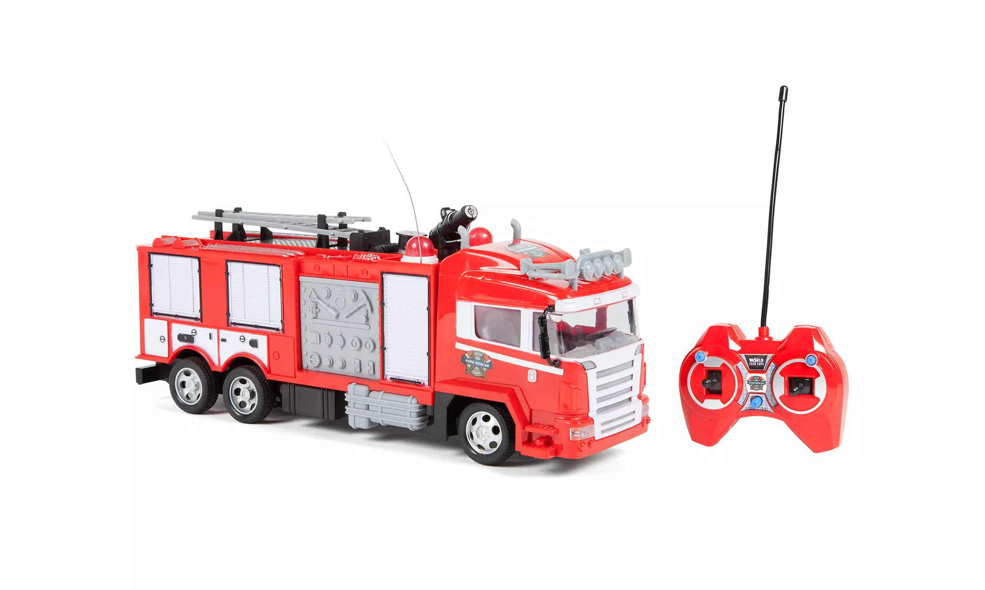 World Tech Toys Fire Rescue Water Cannon RTR RC Fire Truck - shoots water - Primary Image