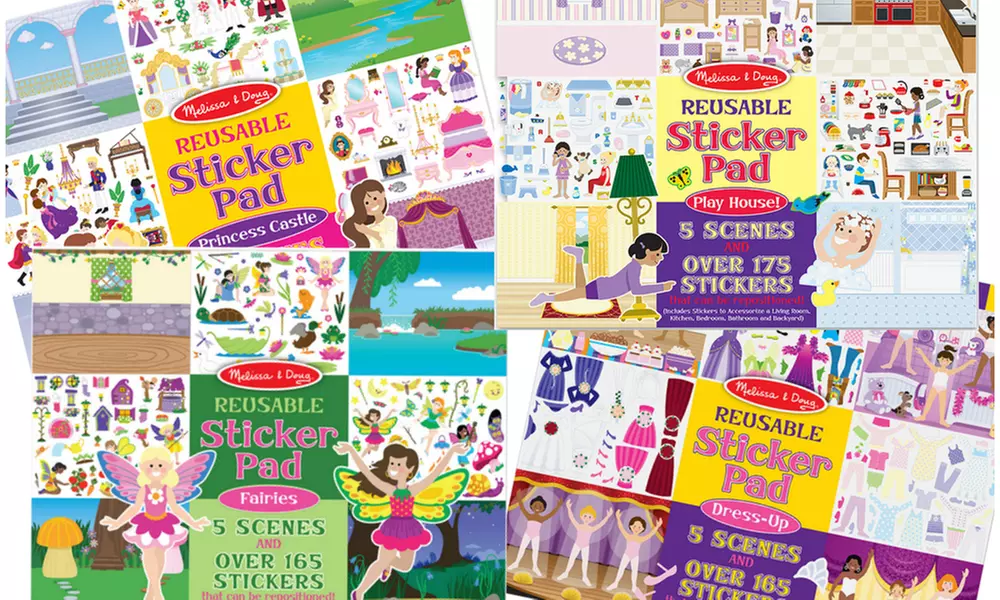 Melissa & Doug Reusable Sticker Pad 4-pack Bundle - Primary Image