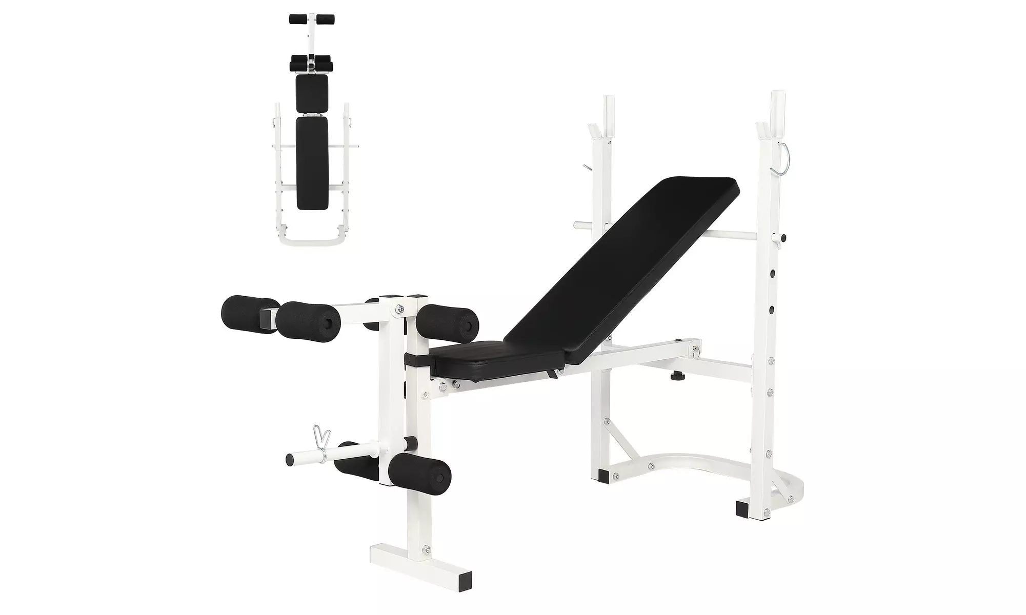 Folding Olympic Weight Bench, Adjustable Multi-Functional Workout Bench - Primary Image