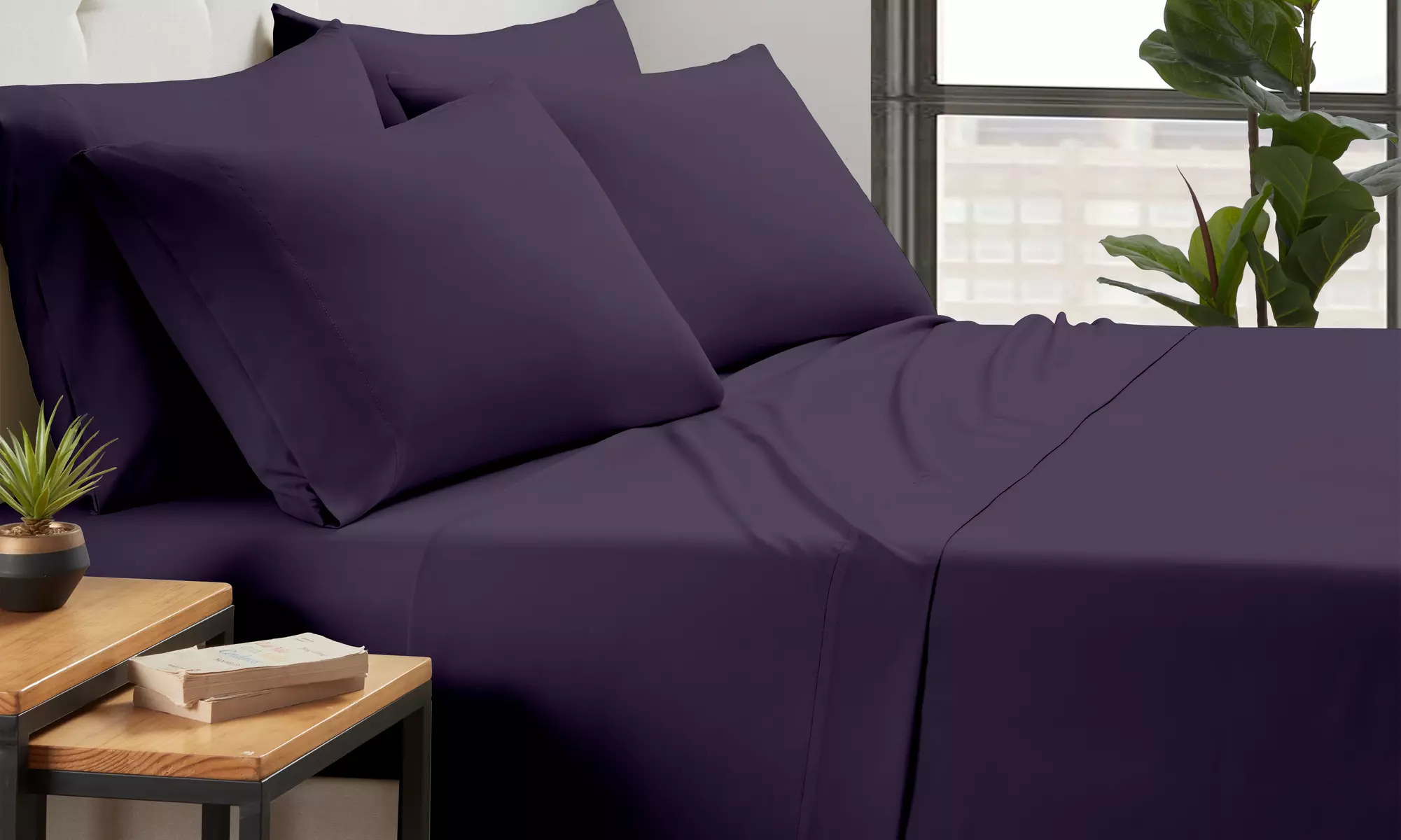 Kathy Ireland Bamboo Cooling 6 Piece Sheet Set with Deep Pockets 